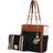 MKF Collection Rochelle Tote & Wristlet Set - Cognac/Black