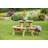 Zest Wooden Katie 4-Seater Outdoor Side Table