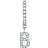 Ani Jewels Letter Hoop - Silver/Transparent