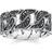 Thomas Sabo Sterling Silver Zirconia Black Links Ring TR1932-643-11
