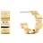 Tommy Hilfiger Crystal-Embellished Gold-Plated Watch Links Earrings GOLD One
