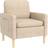 Homcom Modern Accent Beige Armchair 87cm