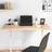 vidaXL 100x50x2,5 massivt Skrivebord