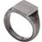 Fossil Men Vintage Casual Adventurer Silver-Tone Stainless Steel Signet Ring