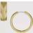 Fossil Örhängen Harlow Guld JF04537710 Örhängen linjär struktur guldfärgade rostfria stål