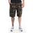 Surplus vintage mens cargo combat shorts army style washed cotton woodland camo