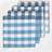 Homescapes Check Gingham Cloth Napkin Blue