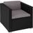 tectake Rattan armchair Lignano Lounge Chair