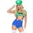 Leg Avenue Women's Sexy Gamer Babe Costume with Crop Top