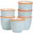 Nicola Spring 14cm Hand-Printed Plant Pot Pack of 6