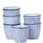 Nicola Spring 14cm Hand-Printed Plant Pot Pack of 6