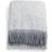 Stackelbergs Mohair Plaid Tæppe Grå, Hvid (170x130cm)
