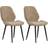 Homcom Velvet Set of 2 Kitchen Chair