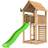 Jungle Gym Cabin 2.1 inkl. grön rutschkana