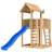 Jungle Gym Mansion 2.1 inkl. 120 kg sand och blå rutschkana