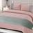 Brentfords Pinsonic Geo Band Duvet Cover Pink, Black
