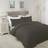 Highams Polycotton With Duvet Cover Black, Grey