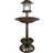 St Helens Helens Bronze Solar Bird Bath Feeder