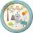 B&Q Happi Woodland Balloons Dinner Plate Pack of 8