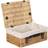 RED HAMPER Picnic Wicker with Lining Basket