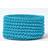 Homescapes Teal Blue Cotton Knitted Round X 21Cm Basket