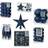 Premier Decorations Limited 78 Deep Blue Baubles Christmas Tree Ornament
