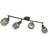 Lindby Eudoria 4 Loftlampe Black Gold Spotlight