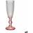 Vivalto Pink Gennemsigtig Champagneglas