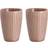 Pillivuyt Plissé Woodrose Mugg 25cl