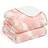 Dreamscene Tie Dye Soft Fleece Blankets White, Pink (180x)