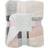 Dreamscene Check Sherpa Fleece Blankets Grey, Pink