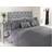 Rapport Limoges Raised Rose Duvet Cover Grey, Silver