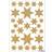 Herma Stickers Decor Julestjerne Guld