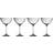 Belleek Pottery Galway Crystal Erne Champagne Glass 23.65cl 4pcs