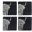 The Slate company, Handcrafted Slare Square Etched Highland Coaster 4pcs