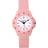 Club 10M Pink White AAW-002 Hvid kvarts børneur