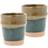 Villa Collection Evig Blue-Brown Espressokopp 10cl 2st