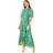 Yumi Floral Print Maxi Dress, Green