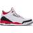 Nike Air Jordan 3 Retro M - White/Fire Red-Silver/Black