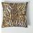 Homescapes Tiger Print Velvet Filled Complete Decoration Pillows Black