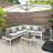 Home Garden Direct Torrington Garden Corner Conversation Outdoor Lounge Set