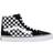 Vans Mn Filmore Hi checkerboard Black/white Blå