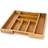 Relaxdays Bamboo Kitchen Cutlery Tray