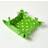 Homescapes Green Stars Reversible Bread Basket