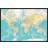 Incado Retro World Map Opslagstavle