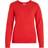 Vila Ril Round Neck Knitted Pullover - Flame Scarlet