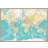 Incado Retro World Map Opslagstavle 115x163cm