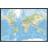 Incado Classic World Map Billede 100x70cm