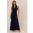 Adrianna Papell Jersey Tuxedo Maxi Dress, Midnight