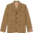 Kenzo Checked Suit Jacket - Dark Camel